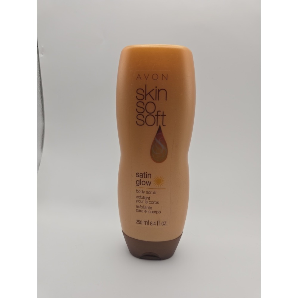 Avon Skin So Soft Satin Glow Body Scrub Exfoliate Summer Glow‎